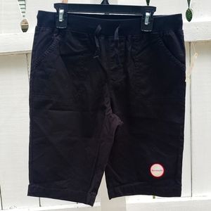 Girls Black Bermuda Shorts